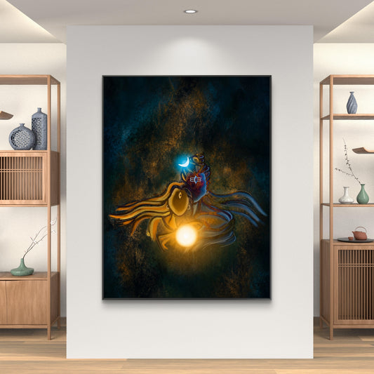 Lord Shiva Premium Canvas Painting - Canvas Wall Art | Decor By Neon