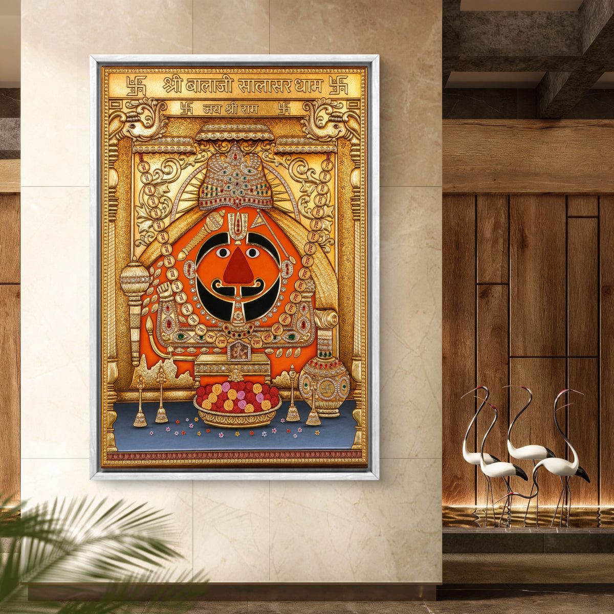 Shri Salasar Balaji Premium Canvas Painting - Buy Online | Decor By Neon
