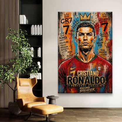 Cristiano Ronaldo Premium Canvas Painting