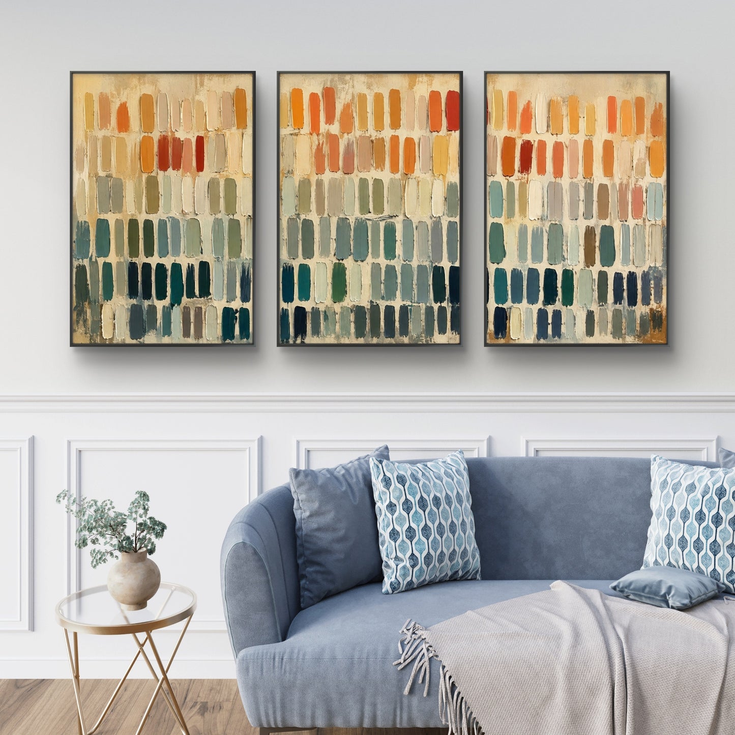 Set of 3 Abstract Art Premium Canvas Painting - Buy Online | Decor By Neon
