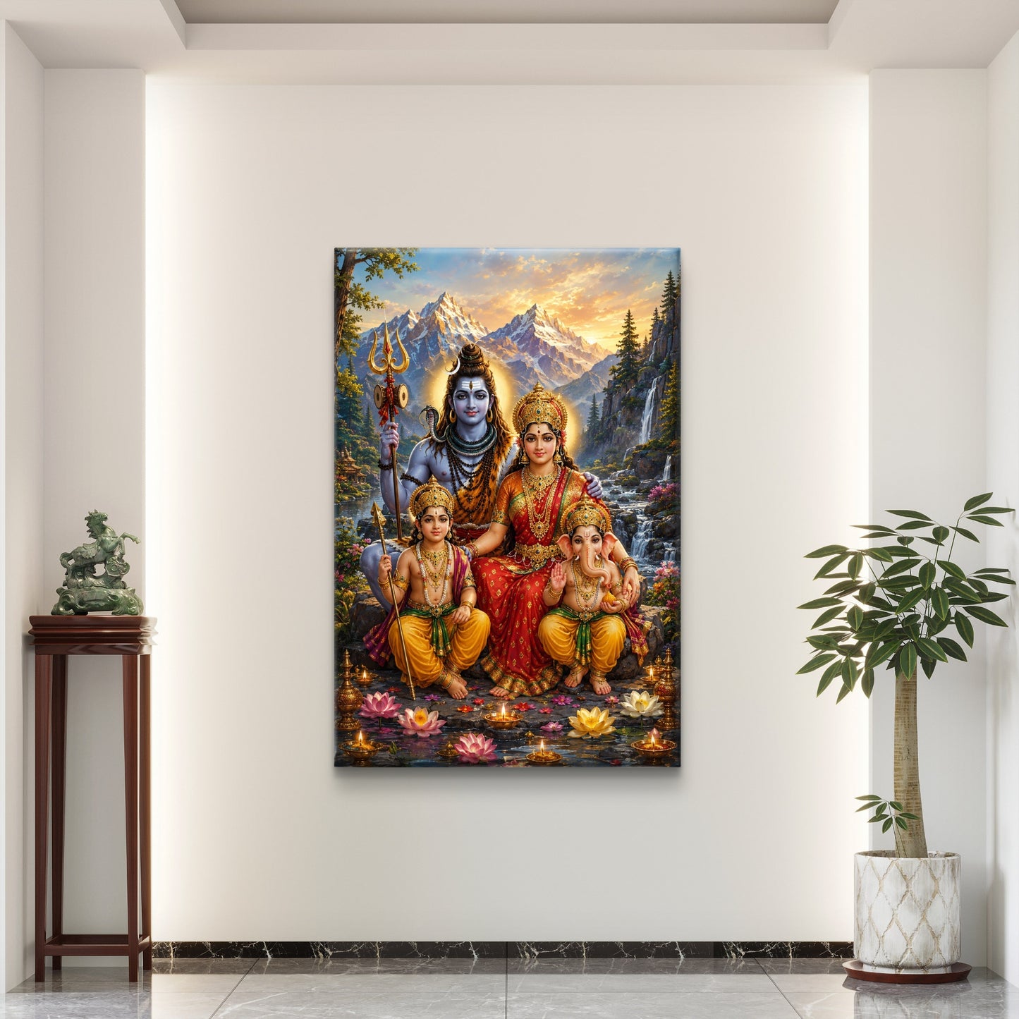 Lord Shiva Premium Canvas Painting - Buy Online | Decor By Neon