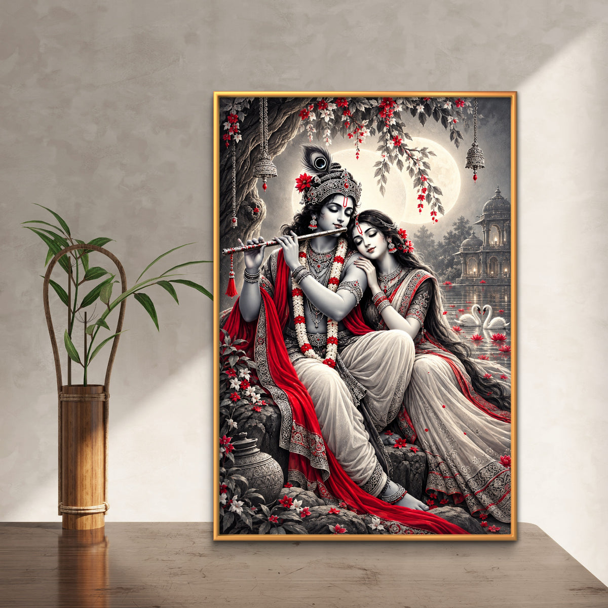 Radha Krishna Premium Canvas Painting - Buy Online | Decor By Neon