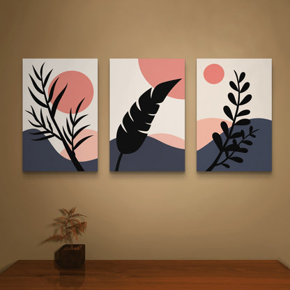 Set of 3 Abstract Art Premium Canvas Painting