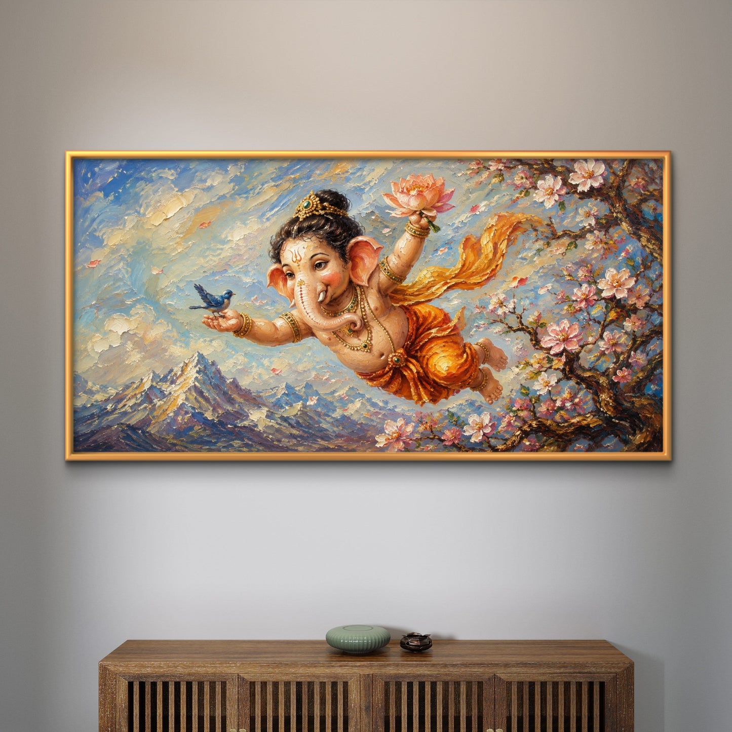 Lord Ganesha Premium Canvas Painting - Buy Online | Decor By Neon