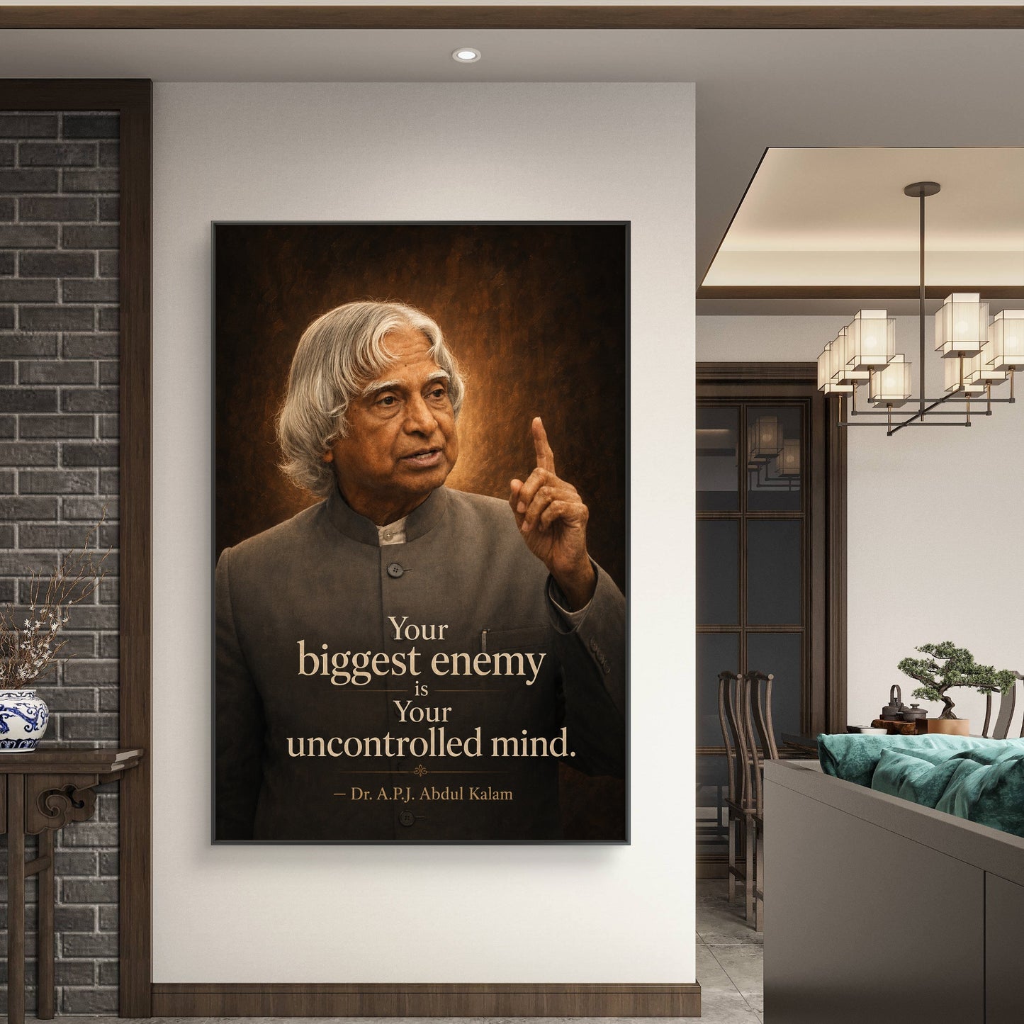 APJ Abdul Kalam Premium Canvas Painting - Buy Online | Decor By Neon