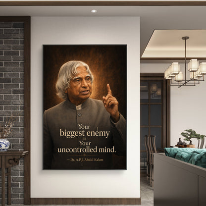 APJ Abdul Kalam Premium Canvas Painting