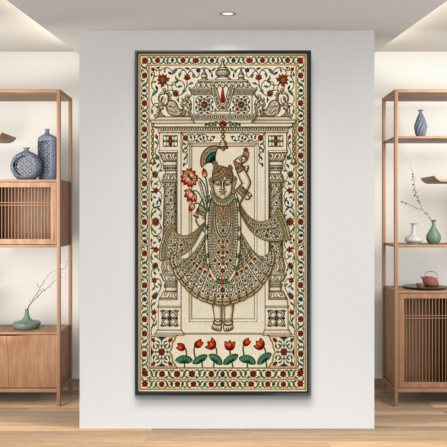 Traditional Pichwai Shrinathji Premium Canvas Painting - Buy Online | Decor By Neon