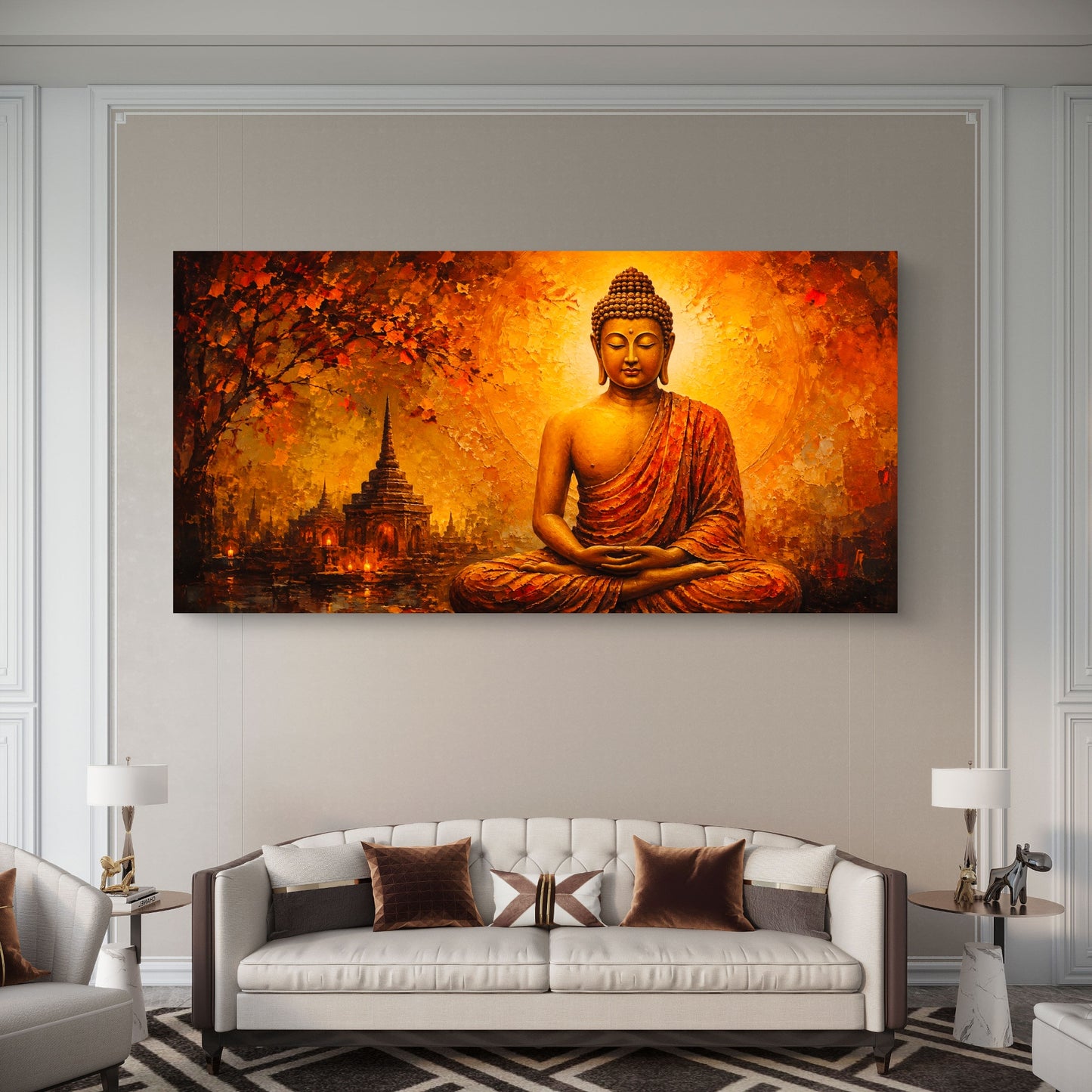 Lord Buddha Premium Canvas Painting - Buy Online | Decor By Neon