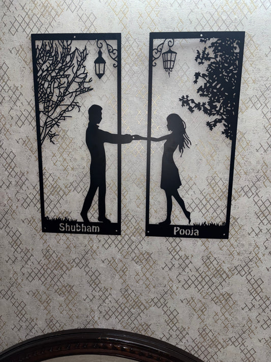 Eternal Embrace Metal Wall Art, Unique/Customized Metal Wall Art Gift, Metal Wall Art for Wedding/Anniversary Gifts