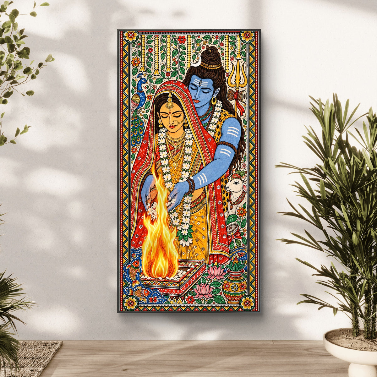 Lord Shiva Premium Canvas Painting - Buy Online | Decor By Neon