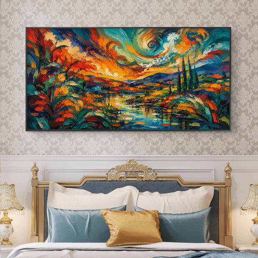 Abstract Art Premium Canvas Painting - Canvas Wall Art | Decor By Neon