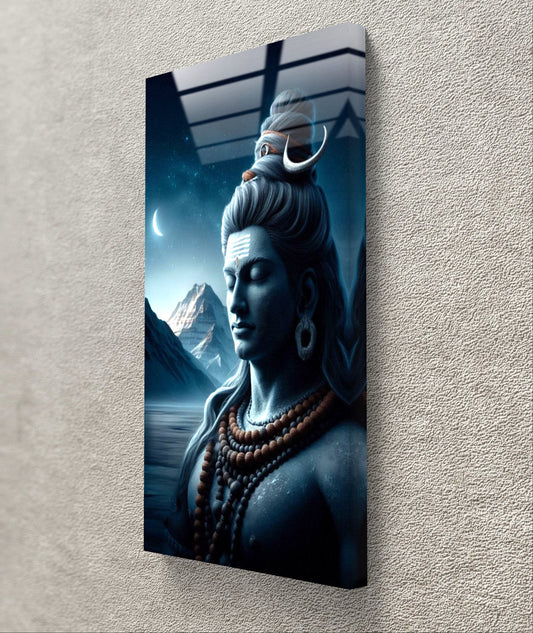Shiva Premium Acrylic Wall Art for Home & Temple Decor