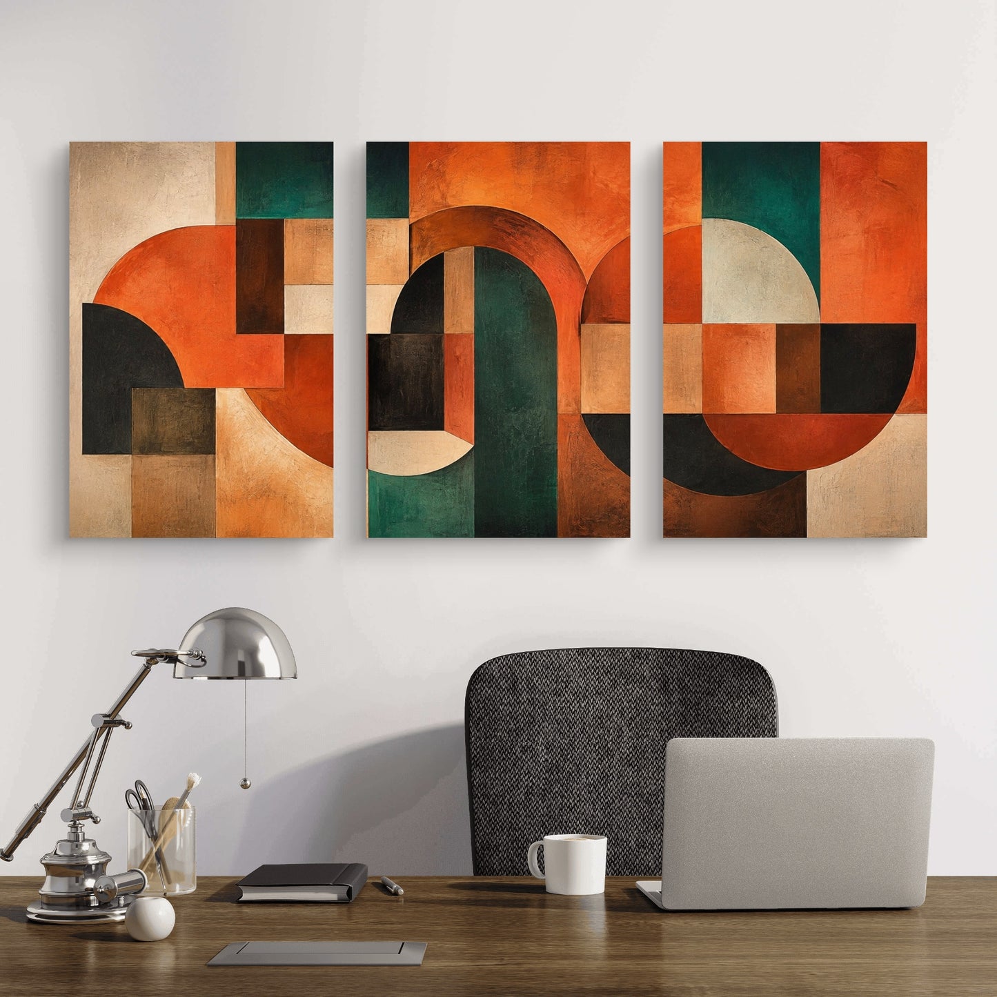 Set of 3 Abstract Art Premium Canvas Painting - Buy Online | Decor By Neon