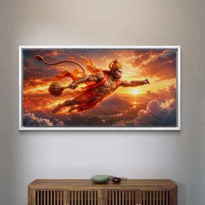 Lord Hanuman Premium Canvas Painting