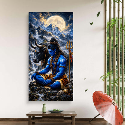 Lord Shiva Premium Canvas Painting