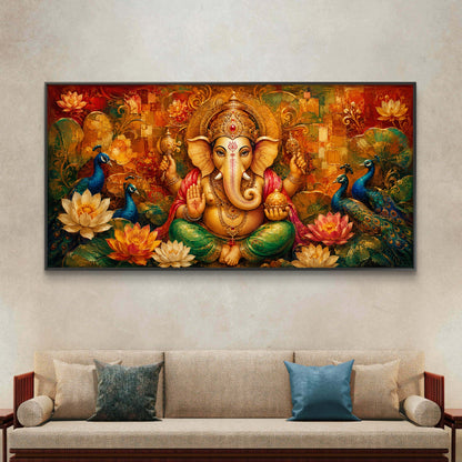 Lord Ganesha Premium Canvas Painting