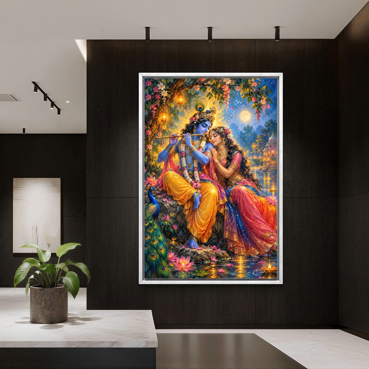 Radha Krishna Premium Canvas Painting - Buy Online | Decor By Neon