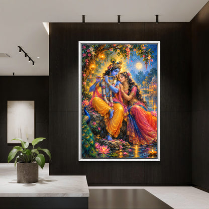 Radha Krishna Premium Canvas Painting