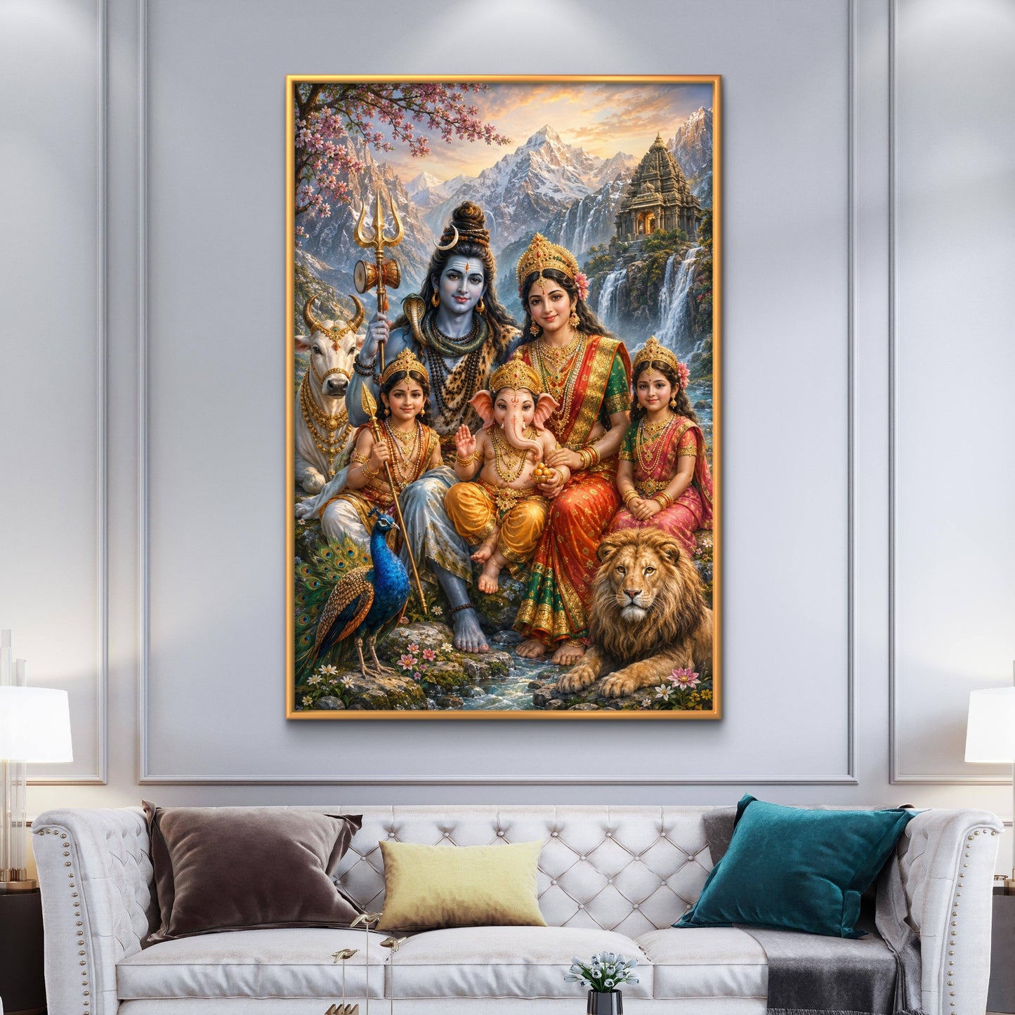 Lord Shiva Premium Canvas Painting - Buy Online | Decor By Neon