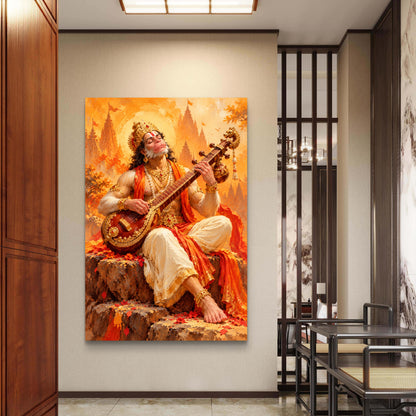 Lord Hanuman Premium Canvas Painting