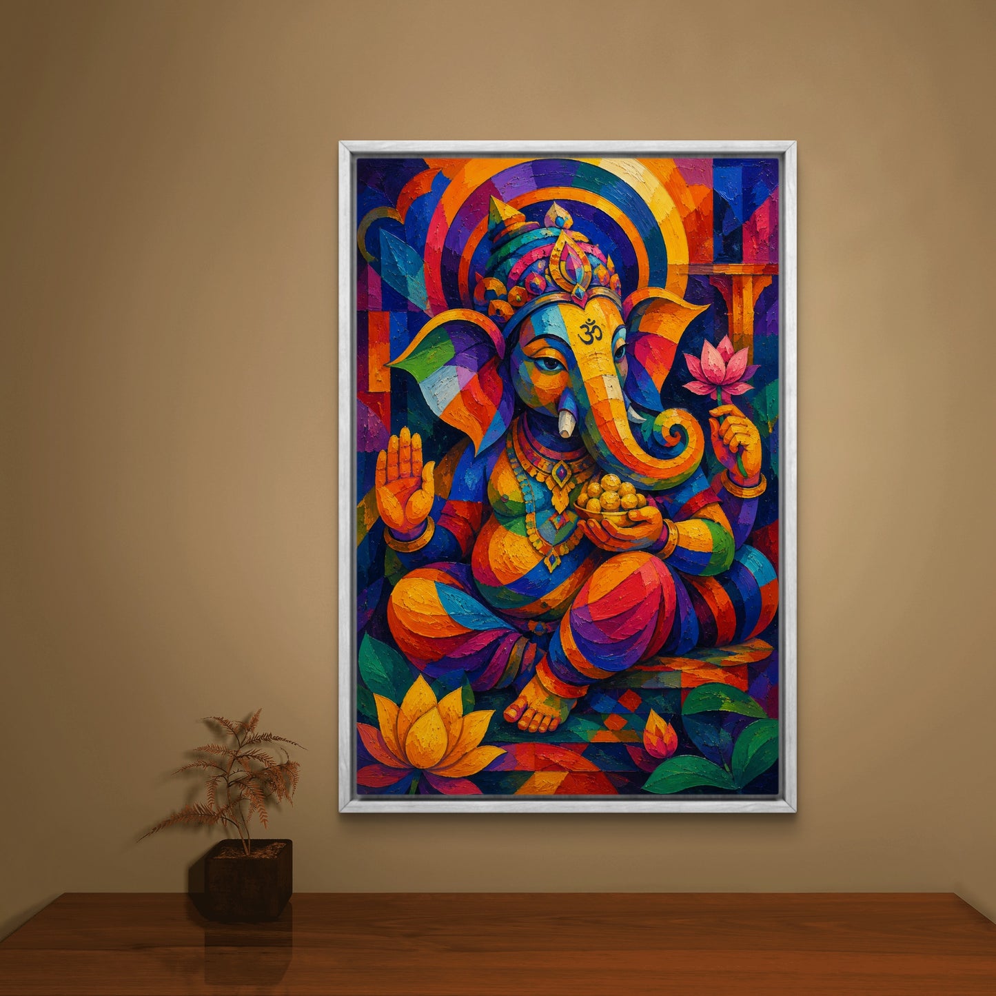Lord Ganesha Premium Canvas Painting - Buy Online | Decor By Neon