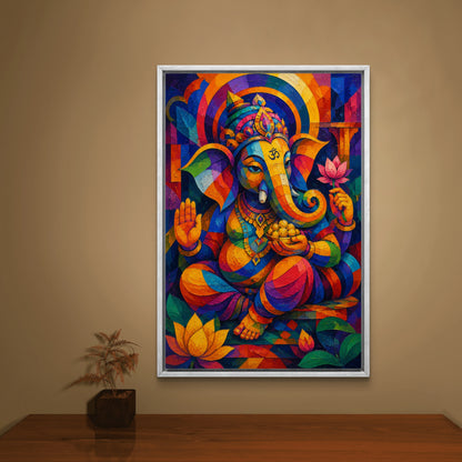 Lord Ganesha Premium Canvas Painting