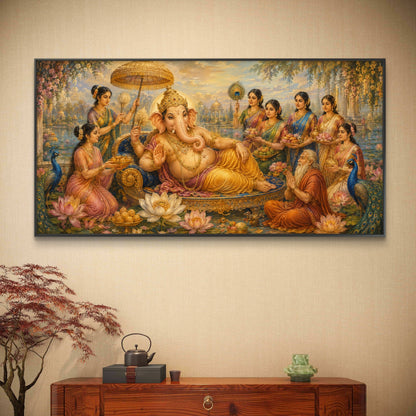 Lord Ganesha Premium Canvas Painting