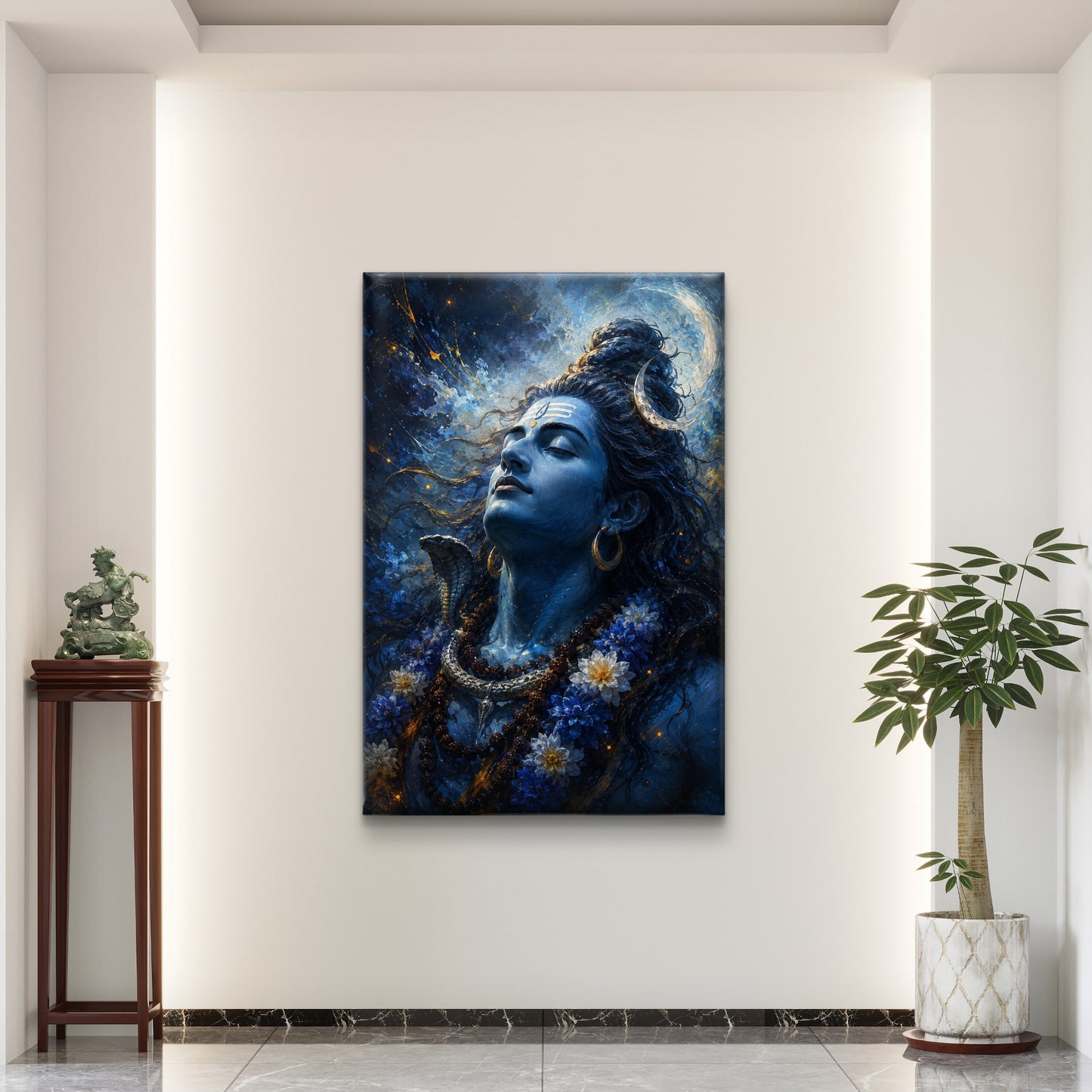 Lord Shiva Premium Canvas Painting - Buy Online | Decor By Neon