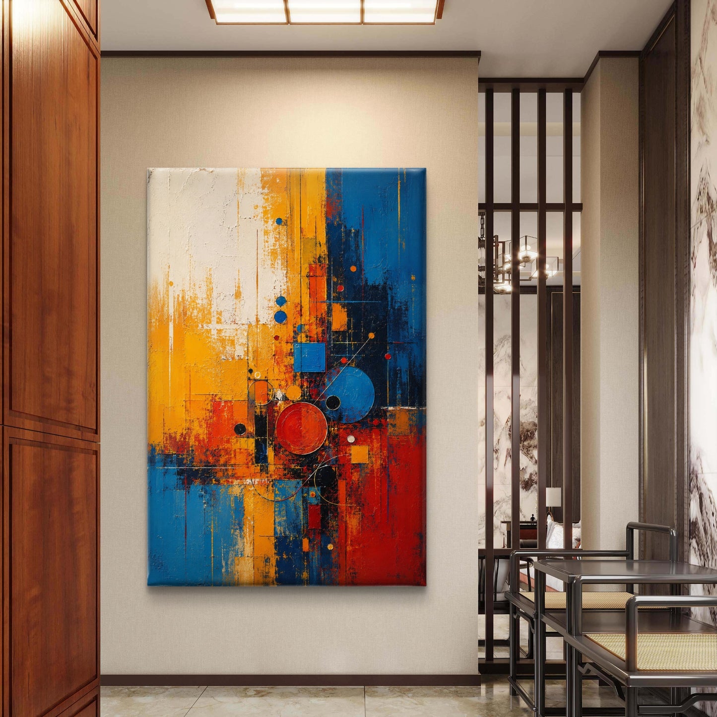 Abstract Art Premium Canvas Painting - Buy Online | Decor By Neon