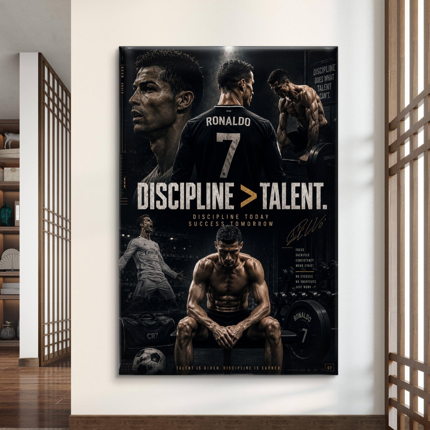 Cristiano Ronaldo Premium Canvas Painting - Buy Online | Decor By Neon