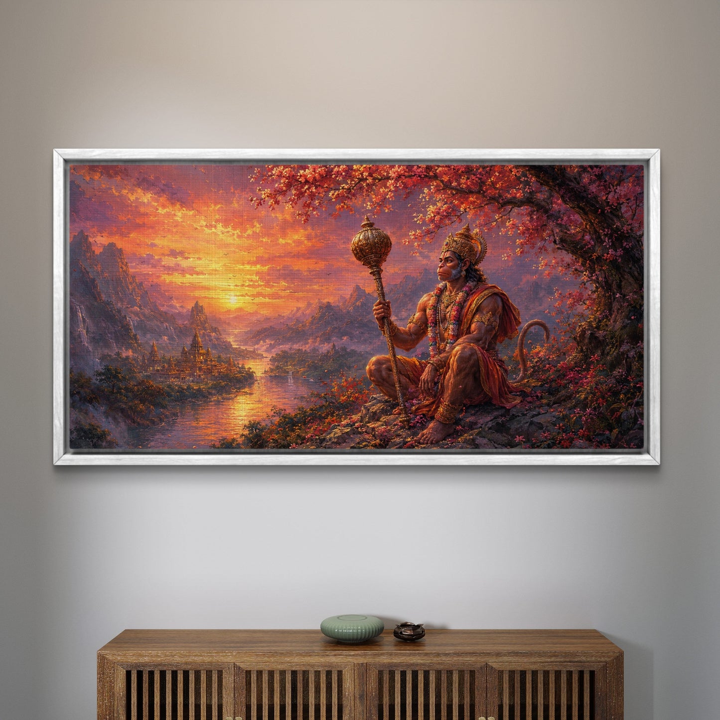 Lord Hanuman Premium Canvas Painting - Buy Online | Decor By Neon