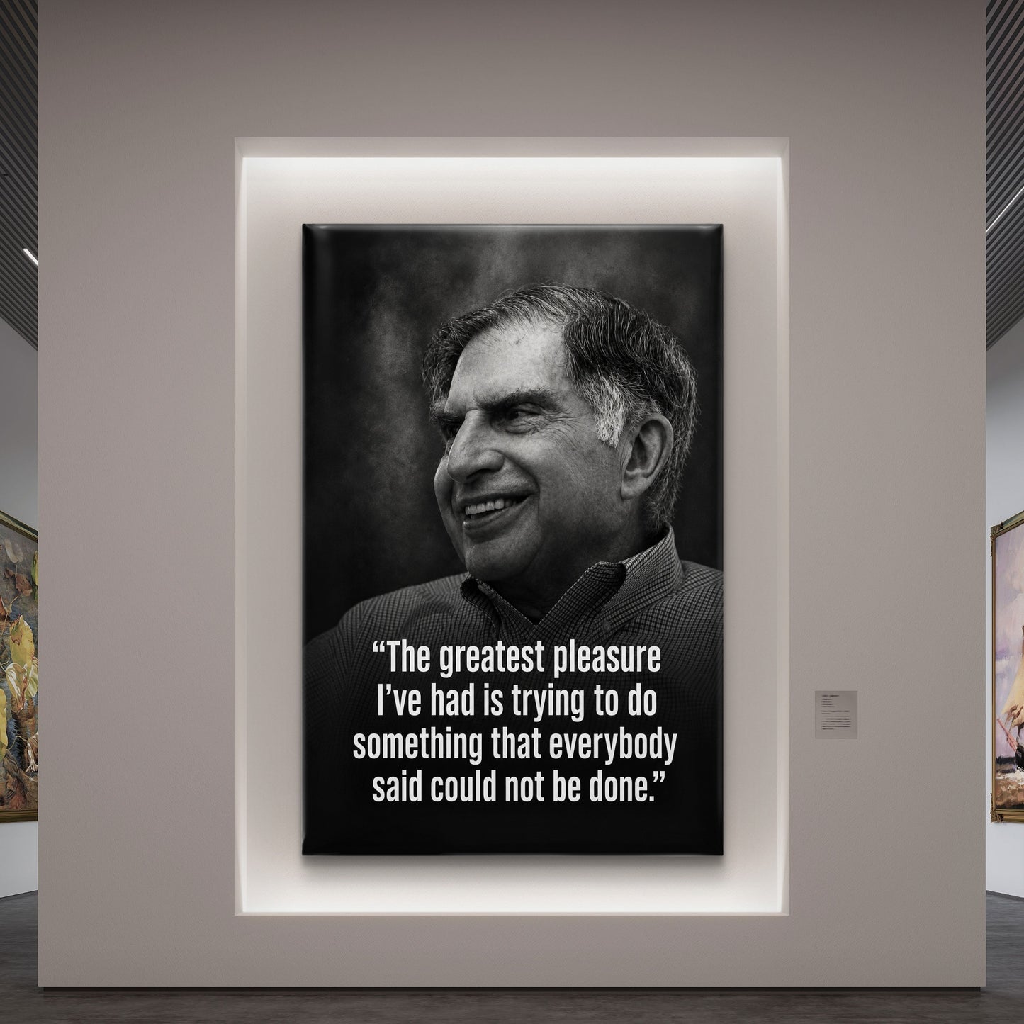 Ratan Tata Premium Canvas Painting - Buy Online | Decor By Neon