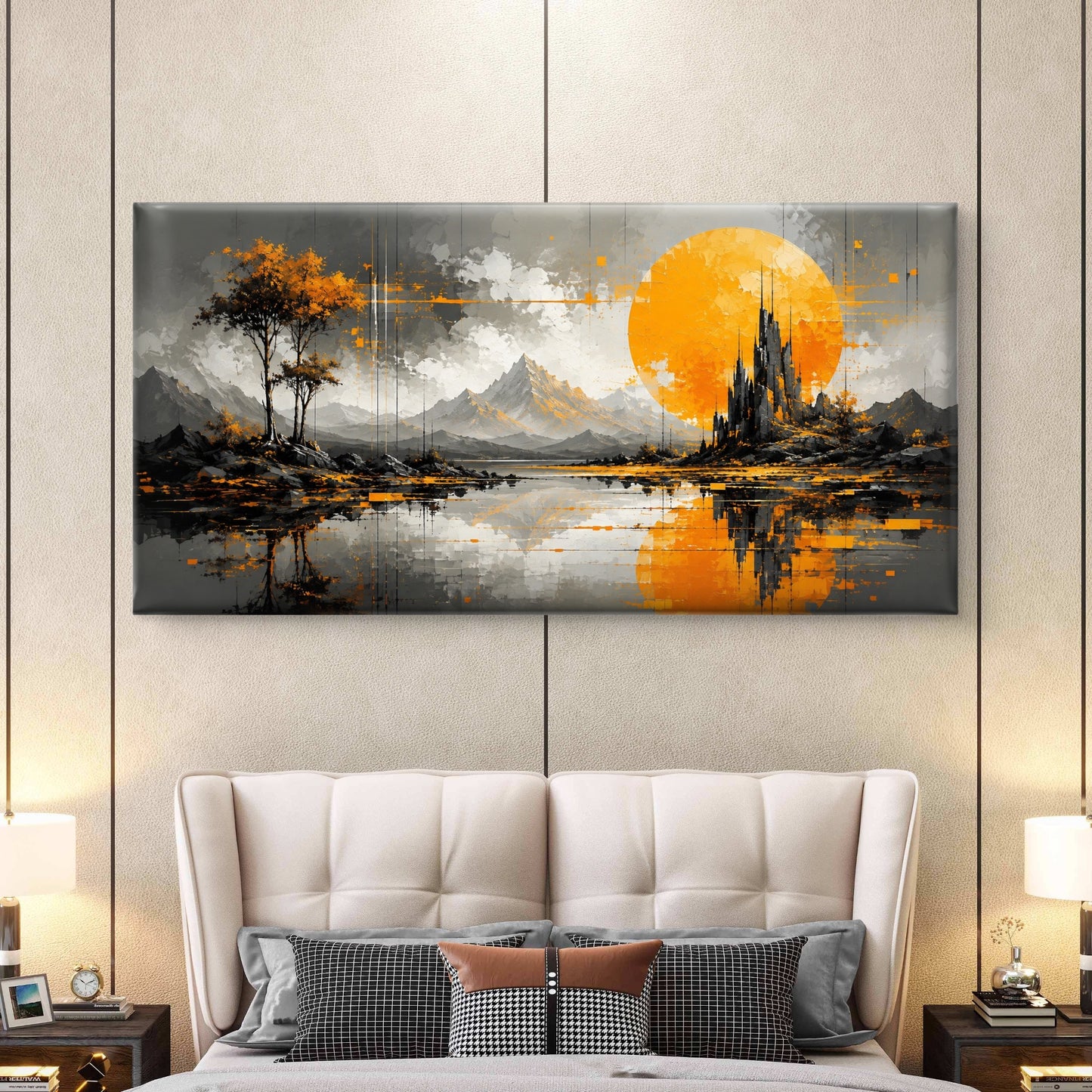 Abstract Art Premium Canvas Painting - Buy Online | Decor By Neon