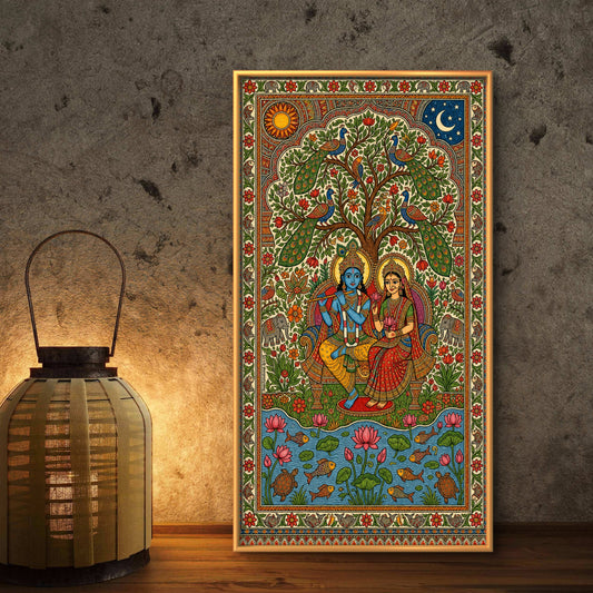 Radha Krishna Premium Canvas Painting - Premium Wall Art | Decor By Neon