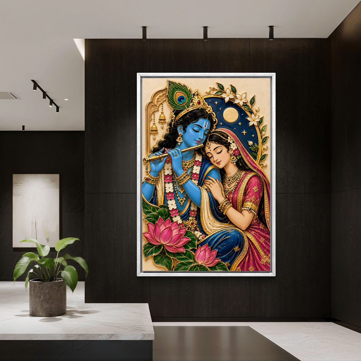 Radha Krishna Premium Canvas Painting - Buy Online | Decor By Neon