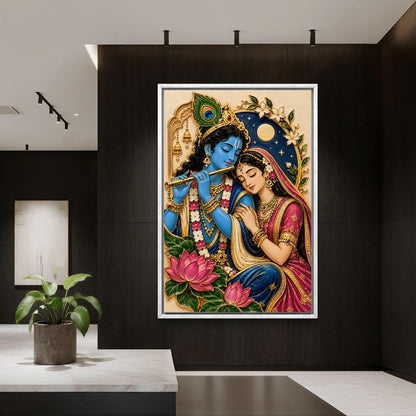 Radha Krishna Premium Canvas Painting