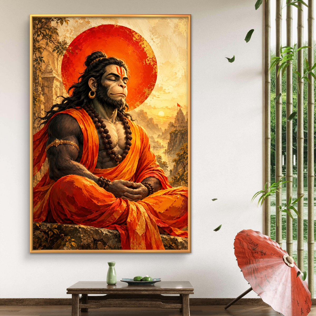 Lord Hanuman Premium Canvas Painting - Buy Online | Decor By Neon