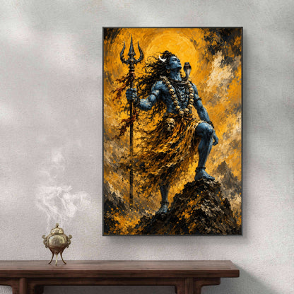 Lord Shiva Premium Canvas Painting