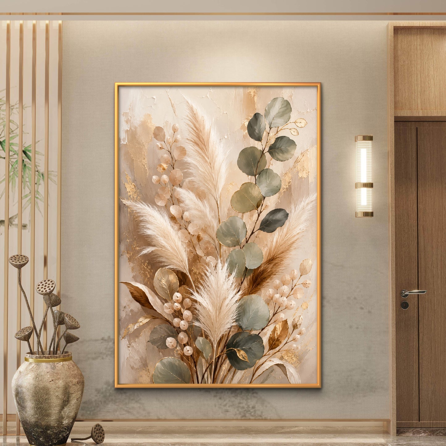 Botanical Luxury Premium Canvas Painting - Buy Online | Decor By Neon