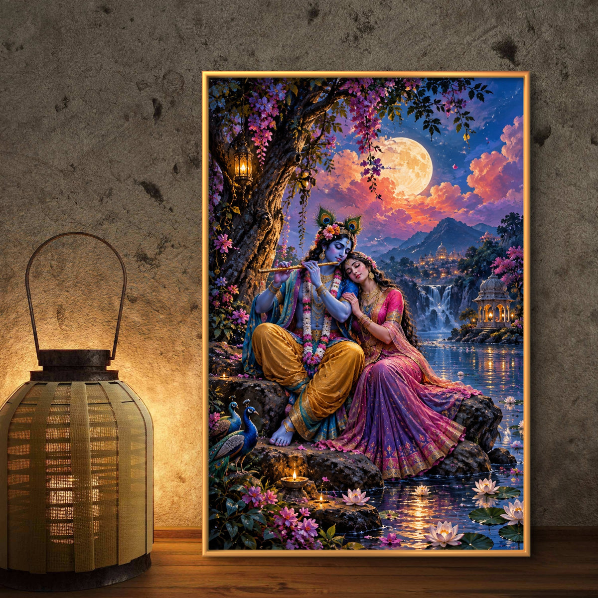 Radha Krishna Premium Canvas Painting - Buy Online | Decor By Neon