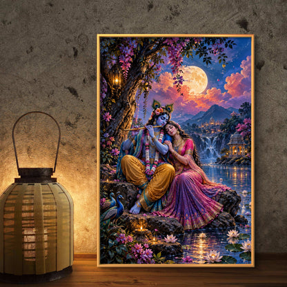 Radha Krishna Premium Canvas Painting