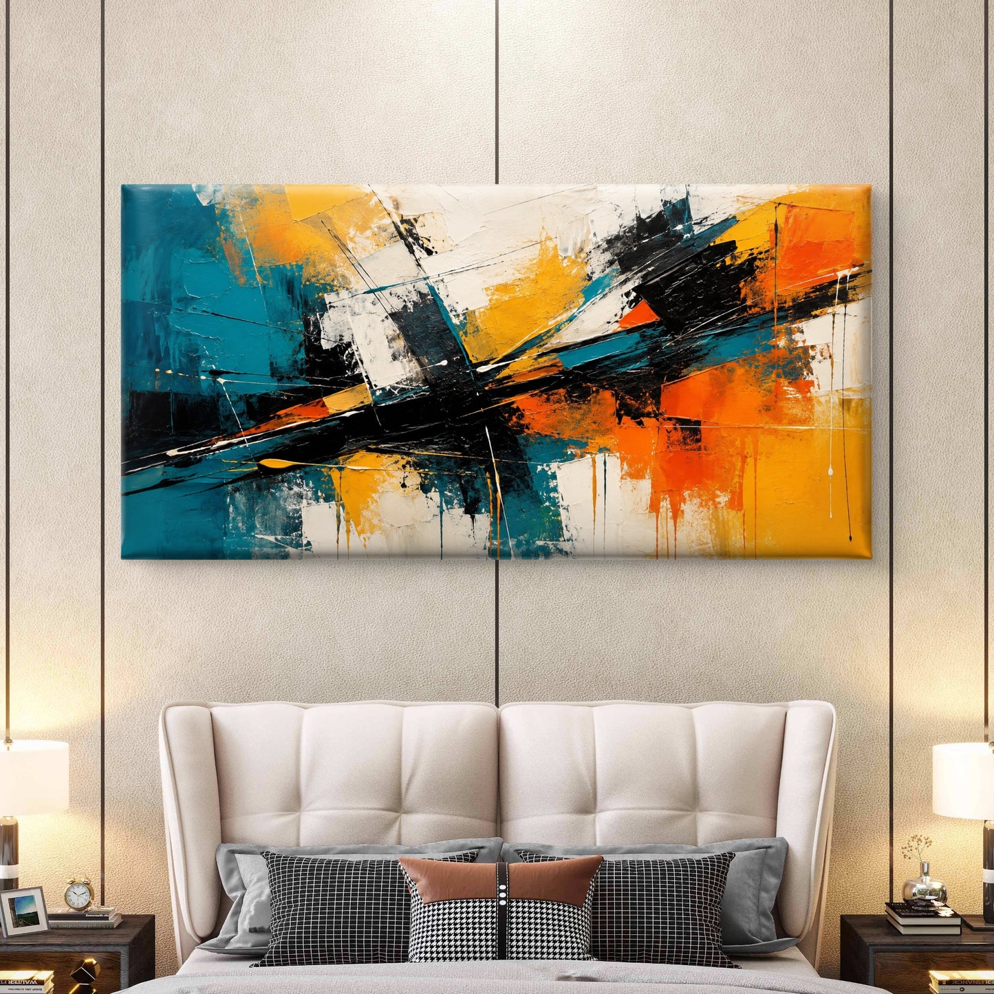 Abstract Art Premium Canvas Painting - Buy Online | Decor By Neon