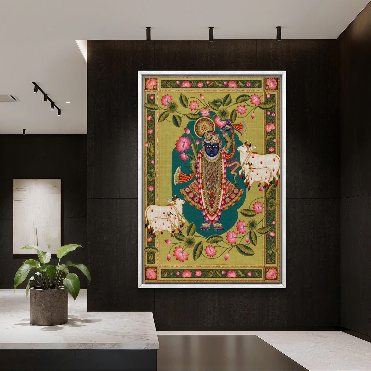 Traditional Pichwai Shrinathji Premium Canvas Painting - Buy Online | Decor By Neon