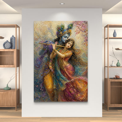 Radha Krishna Premium Canvas Painting
