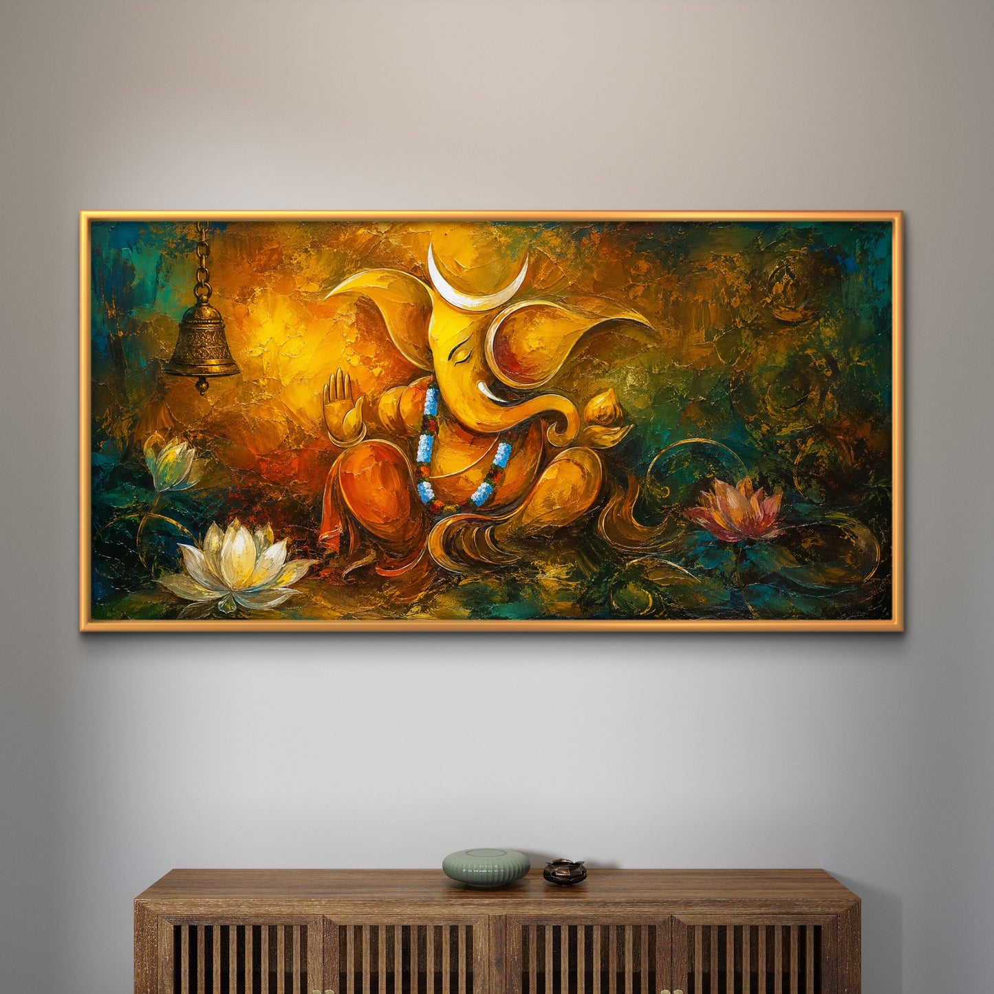 Lord Ganesha Premium Canvas Painting - Buy Online | Decor By Neon