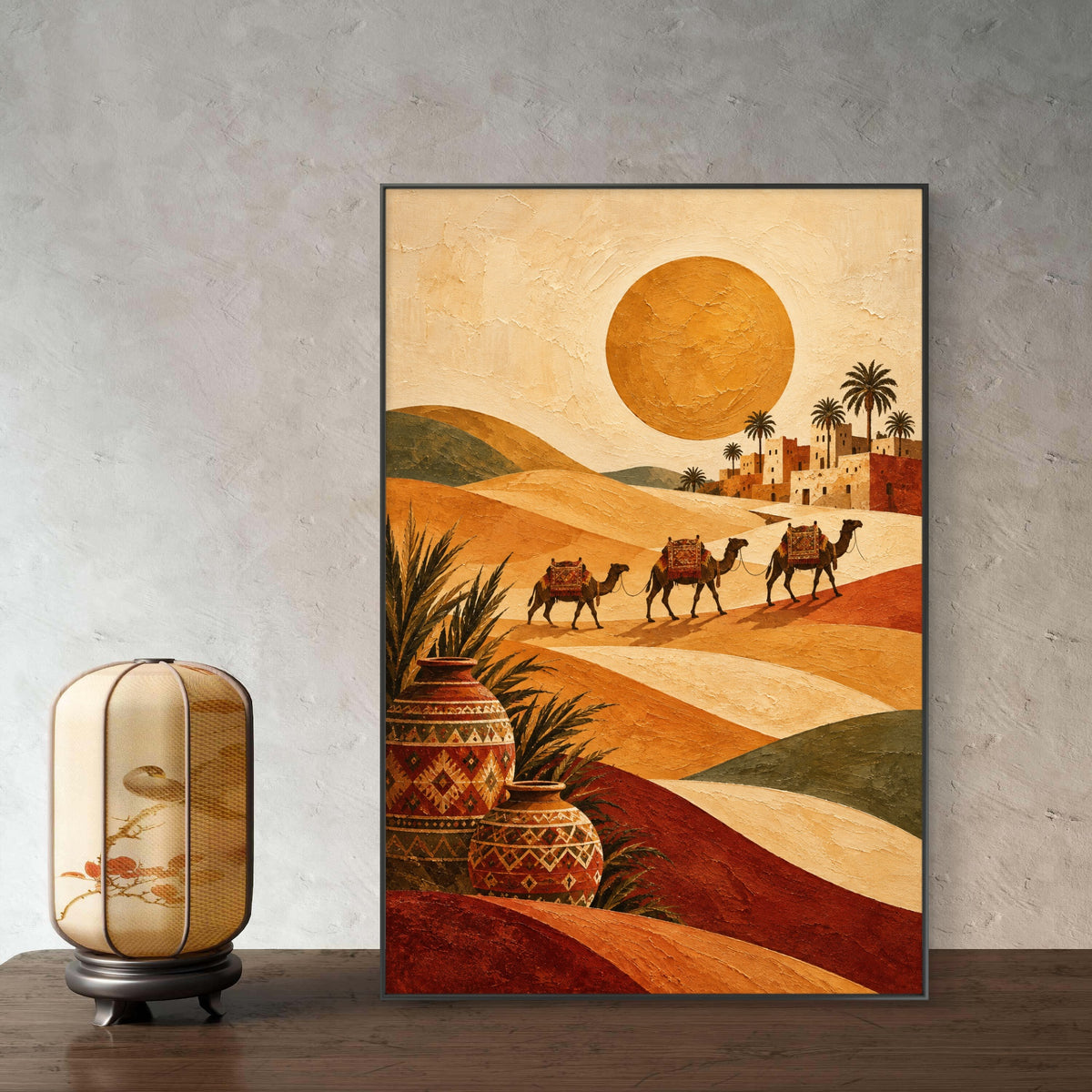 Modern Interiors Portrait Premium Canvas Painting - Buy Online | Decor By Neon