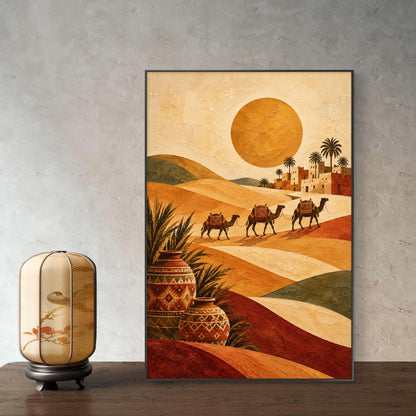 Modern Interiors Portrait Premium Canvas Painting