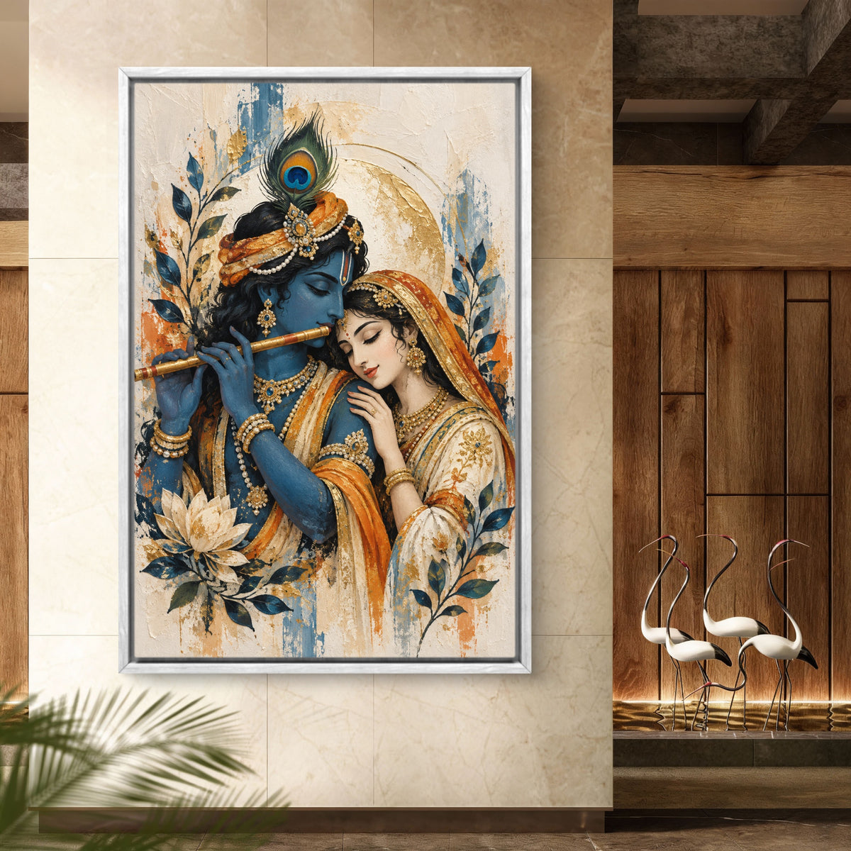 Radha Krishna Premium Canvas Painting - Buy Online | Decor By Neon