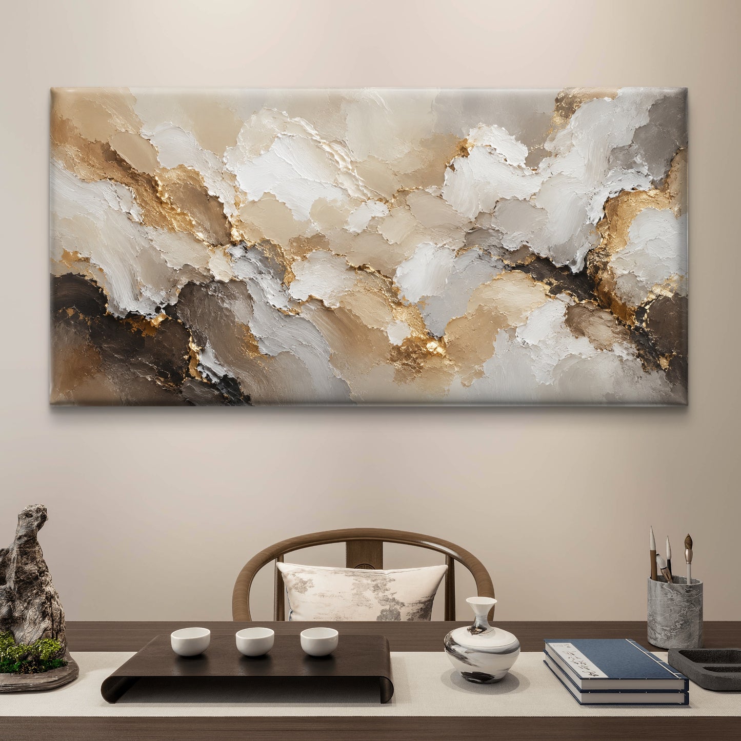 Luxury Neutral Premium Canvas Painting - Buy Online | Decor By Neon