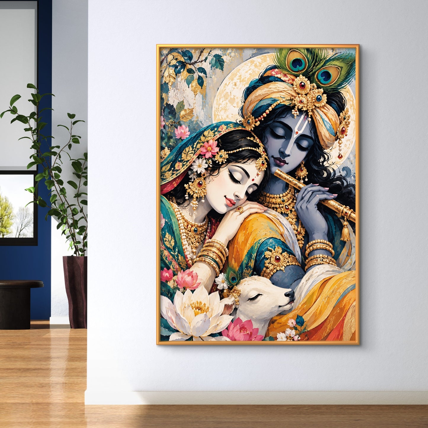 Radha Krishna Premium Canvas Painting - Buy Online | Decor By Neon